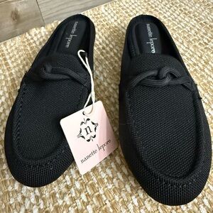 Nanette Lepore Women’s Textured Black Slip-Ons, NWT